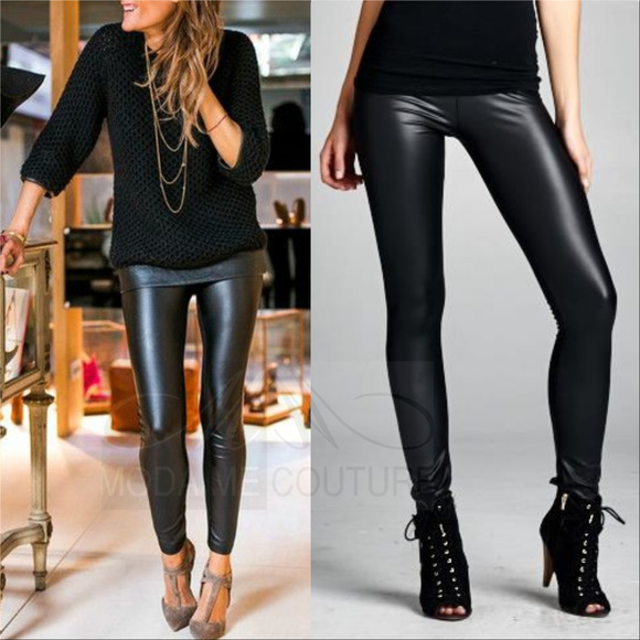 MODA ME COUTURE Pants - ❤RESTOCK❤Faux Leather Leggings